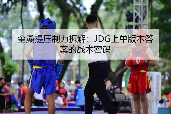 奎桑提压制力拆解：JDG上单版本答案的战术密码